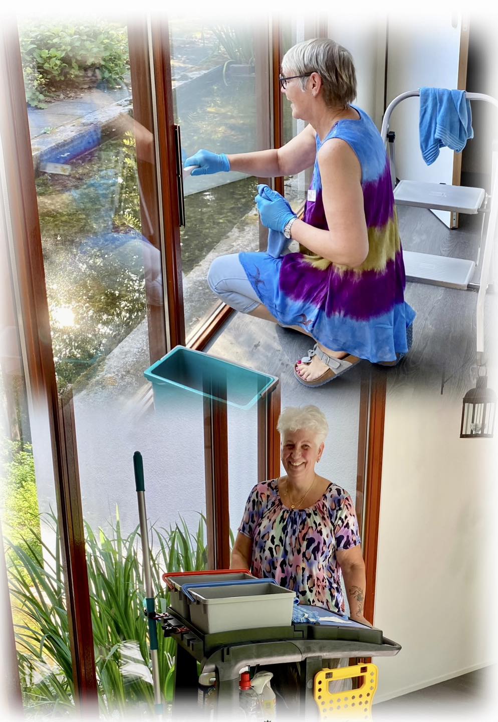 Huishoudelijke dienst in het zonnetje